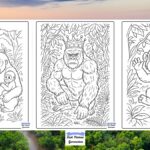 Free Gorilla Coloring Pages Printable – Fun for Kids & Relaxing for Adults